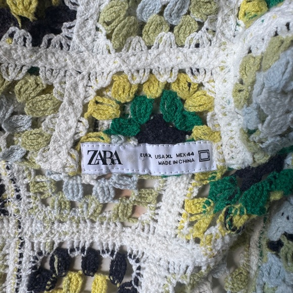 Zara Multicolor Crochet Top - Picture 4 of 9